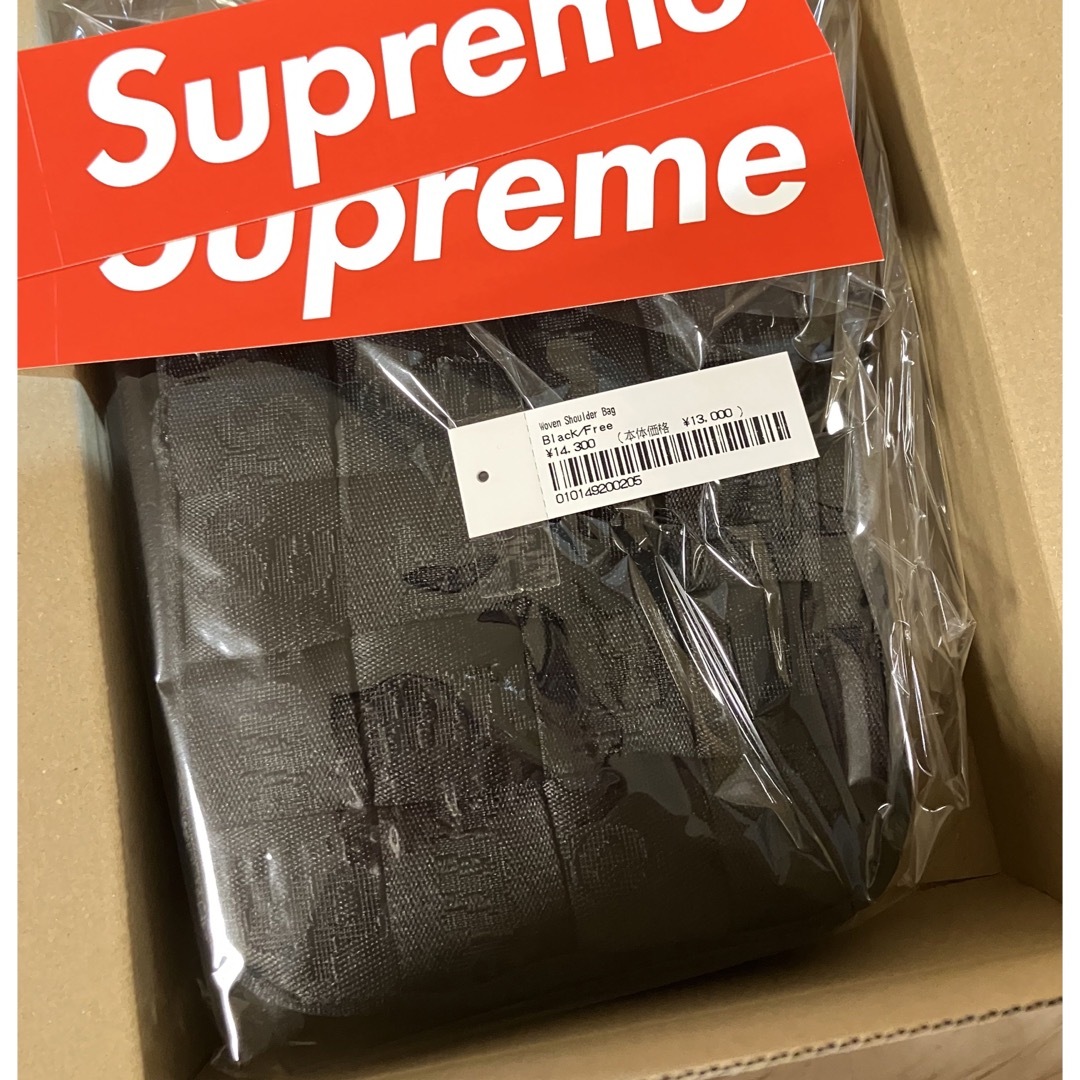 Supreme Woven Shoulder Bag Black 新品未使用 1