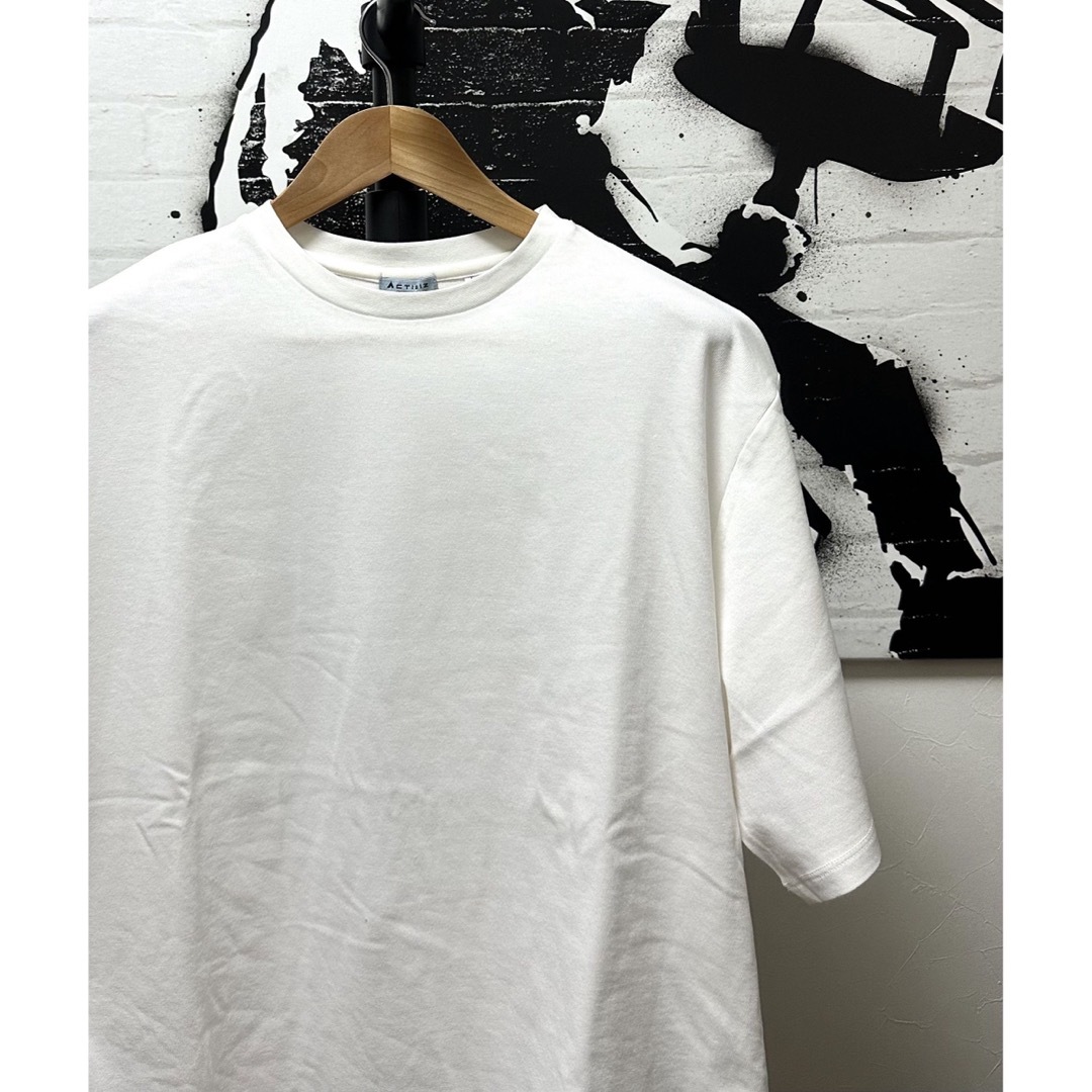 青山(アオヤマ)の青山AOYAMA ACTIBIZクルーネックTシャツ【CONTROLα】WH メンズのトップス(Tシャツ/カットソー(半袖/袖なし))の商品写真