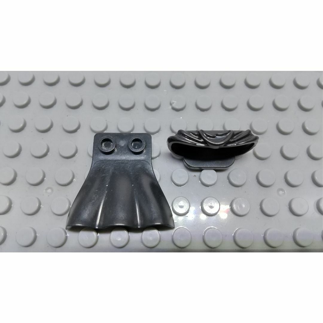マント　LEGO互換　レゴ武器　騎士　お城　インテリア　ブラック　王様　父の日 エンタメ/ホビーのフィギュア(SF/ファンタジー/ホラー)の商品写真