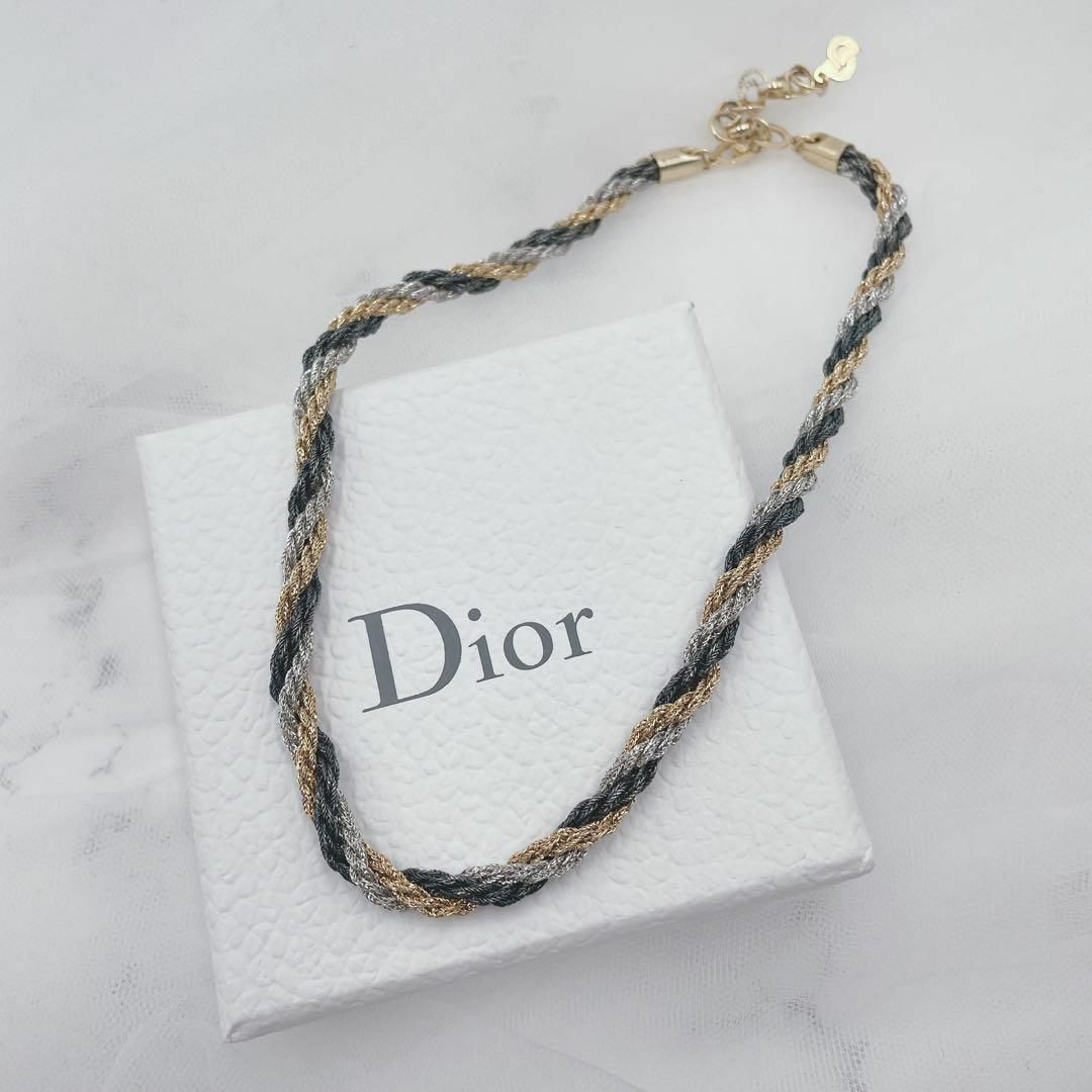 極美品⭐︎Dior ネックレス CDロゴ ラインストーン 希少 ヴィンテージ