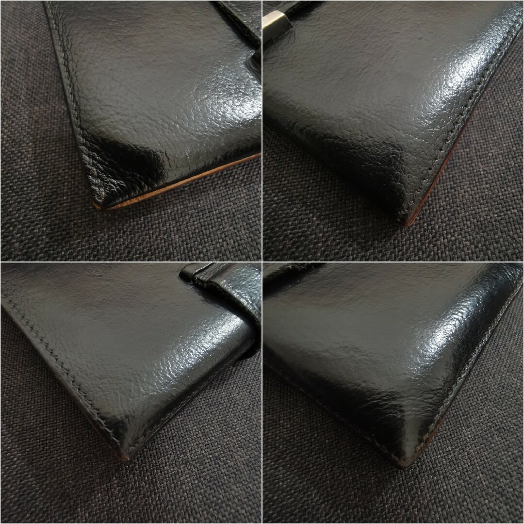エルメス べアン コンパクト 財布 カードケース HERMES ブラック