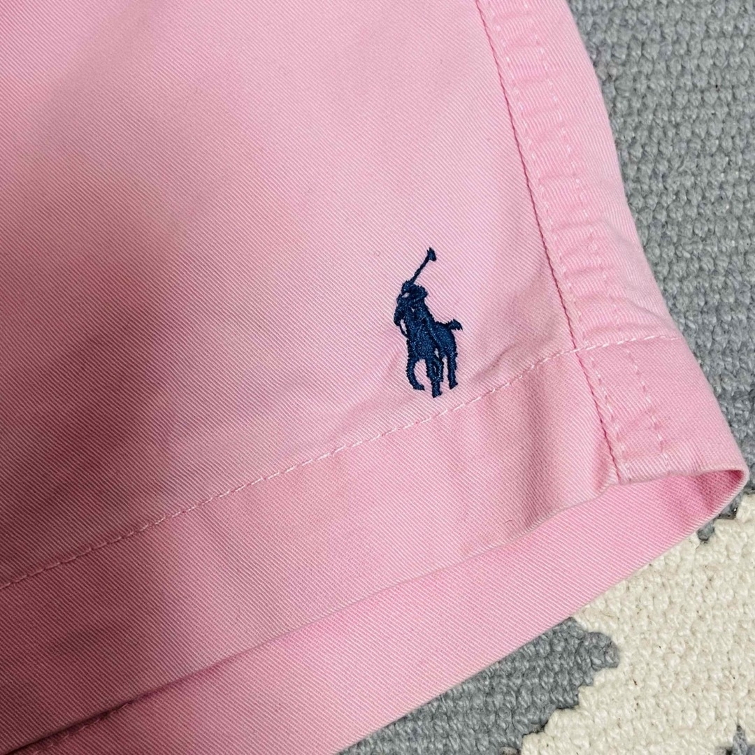 Ralph Lauren(ラルフローレン)のメンズ　ラルフローレン　ハーフパンツ　ウエストゴム×内側紐あり　ピンク メンズのパンツ(ショートパンツ)の商品写真