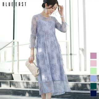 ブルーイースト(BLUEEAST)のフラワーデザイン レースワンピースBLUE EASTブルーイースト(ロングワンピース/マキシワンピース)