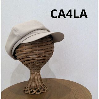 カシラ(CA4LA)のカシラ CA4LA レディース キャスケット ベージュ 春夏素材 ぼうし 帽子(ハンチング/ベレー帽)