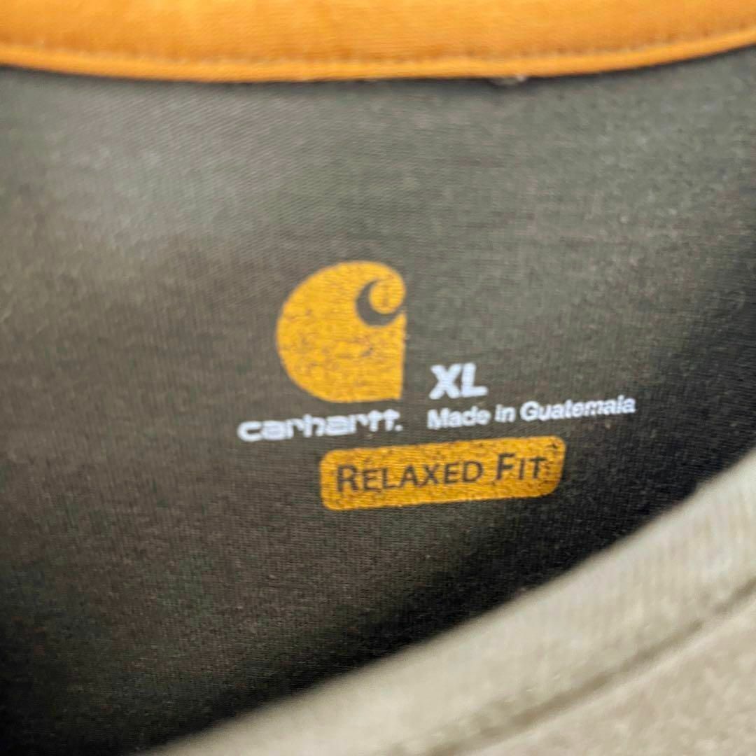 carhartt(カーハート)のCARHARTT カーハート　ゆるだぼオーバーサイズ XLポケット付Tシャツ　緑 メンズのトップス(Tシャツ/カットソー(半袖/袖なし))の商品写真