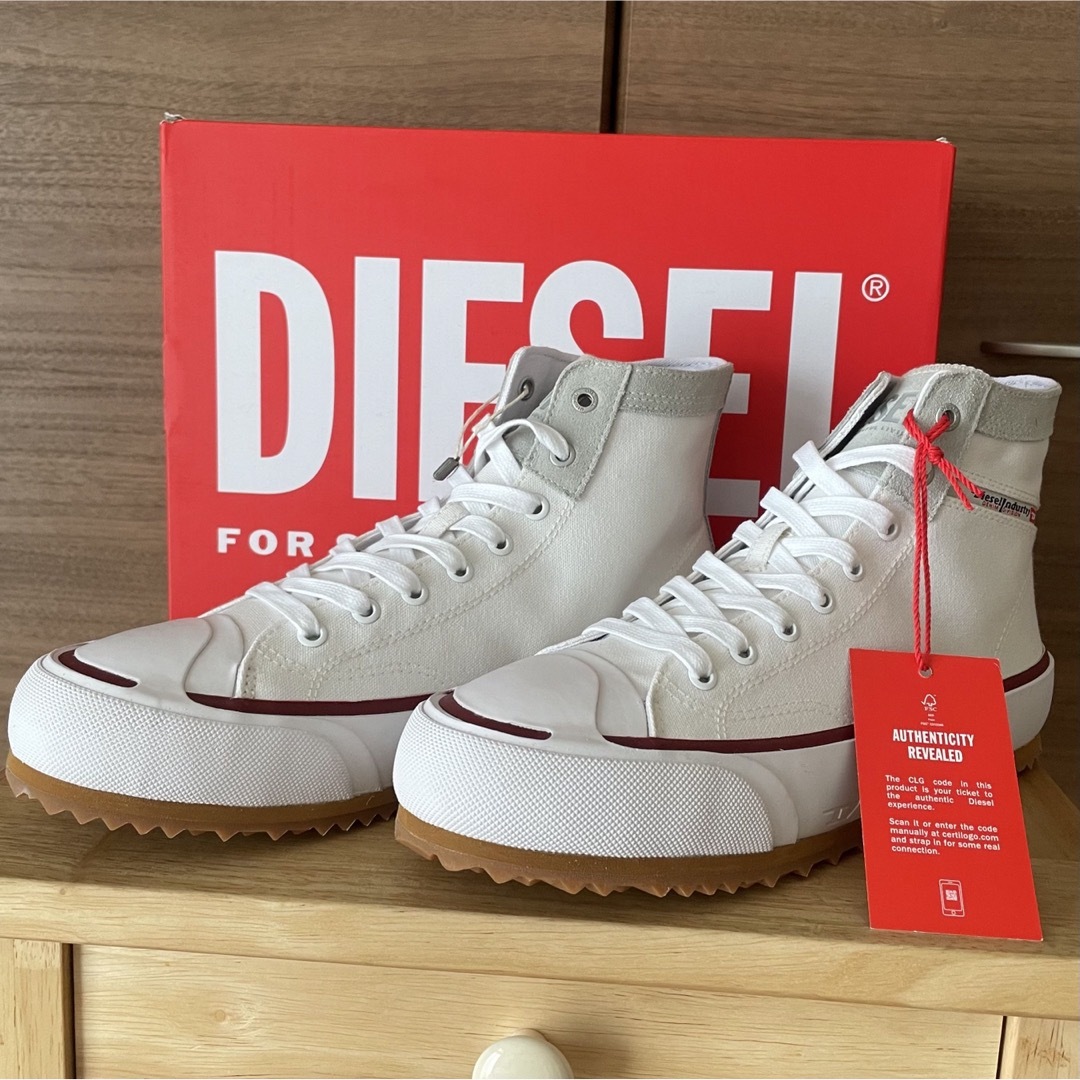 DIESEL - ディーゼル DIESEL スニーカー ハイカット ホワイト 27cmの ...