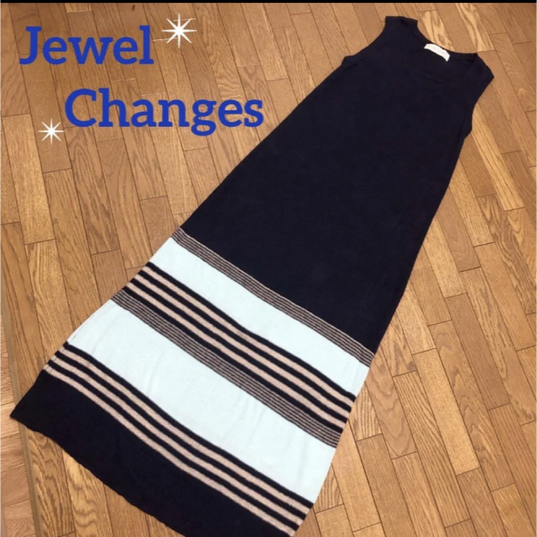 早い者勝ち！！Jewel Changes 2万円 ネイビー ロングワンピース