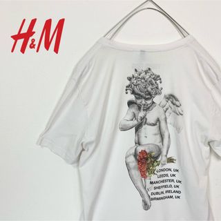 エイチアンドエム(H&M)の匿名配送【H&M】Tシャツ　半袖　バックプリント　大きめ　ゆったり　人気　売れ筋(Tシャツ(半袖/袖なし))