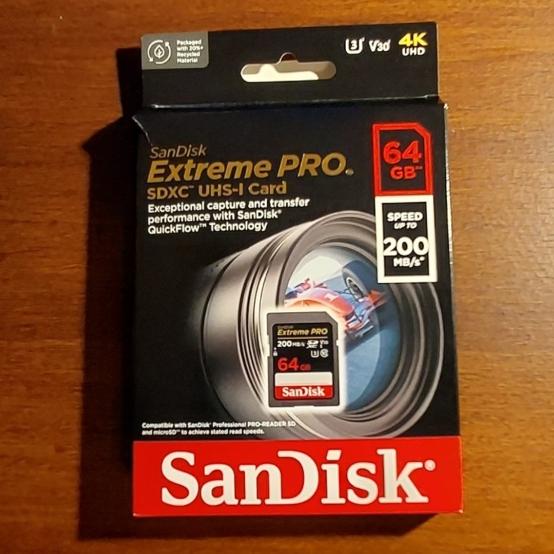 SanDisk(サンディスク)の【中古】SanDisk SDカード SDXC 64GB Extreme PRO スマホ/家電/カメラのスマホ/家電/カメラ その他(その他)の商品写真