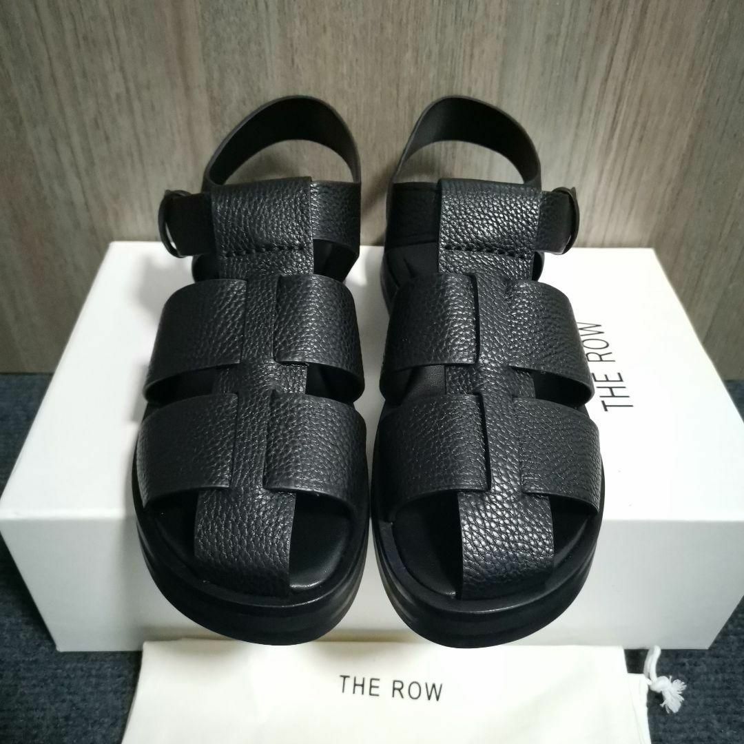 新品】THE ROW フィッシャーマンサンダル 38 黒 | clinicameitan.com.br