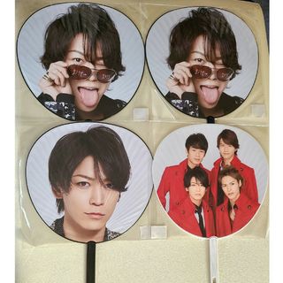 カトゥーン(KAT-TUN)のKAT-TUN 亀梨和也 うちわ カムヒア カウコン(アイドルグッズ)