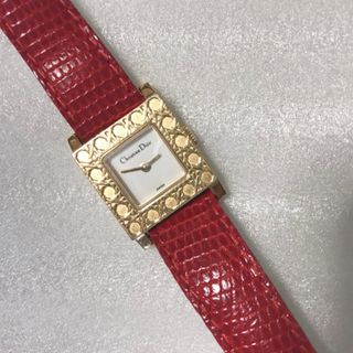 ディオール(Christian Dior) 腕時計(レディース)(レッド/赤色系)の