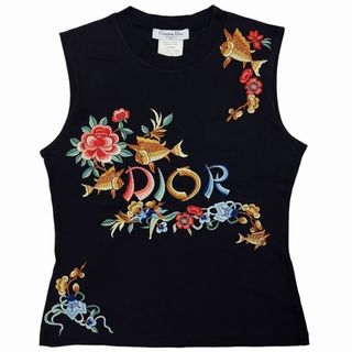 クリスチャンディオール(Christian Dior)のクリスチャンディオール 1H12155301 ノースリーブ カットソー ロゴ (カットソー(半袖/袖なし))