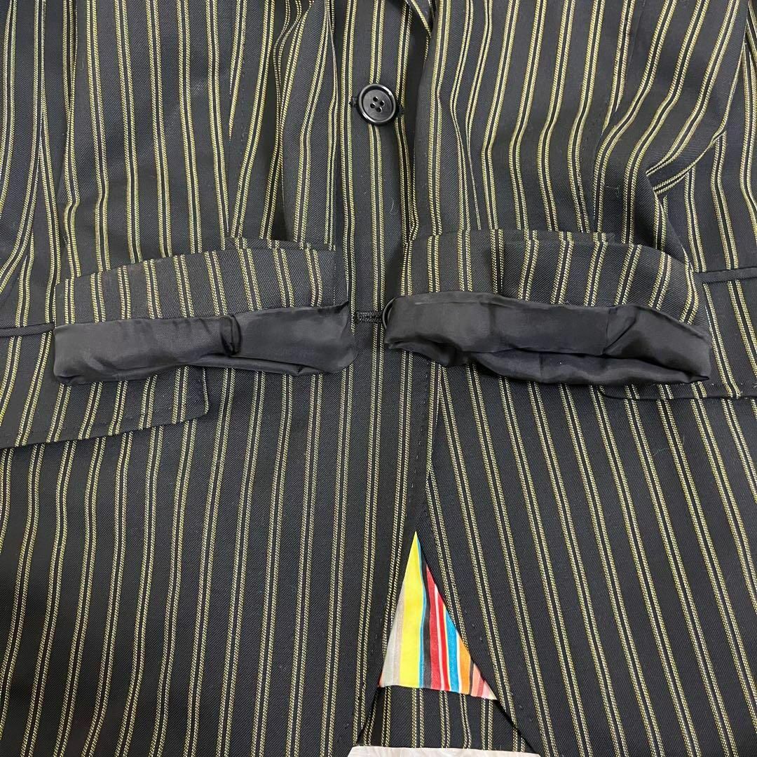 Paul Smith 美品 【ポールスミス ブラック】 テーラードジャケット マルチストライプ Lの通販 by はちみつ倶楽部|ポールスミス ならラクマ ポールスミス ブラック ジャケット 黒 マルチストライプ 40 極美品
