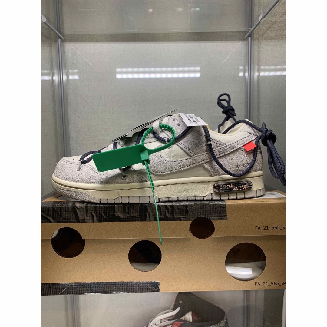 メンズnike dunk low off white lot 20