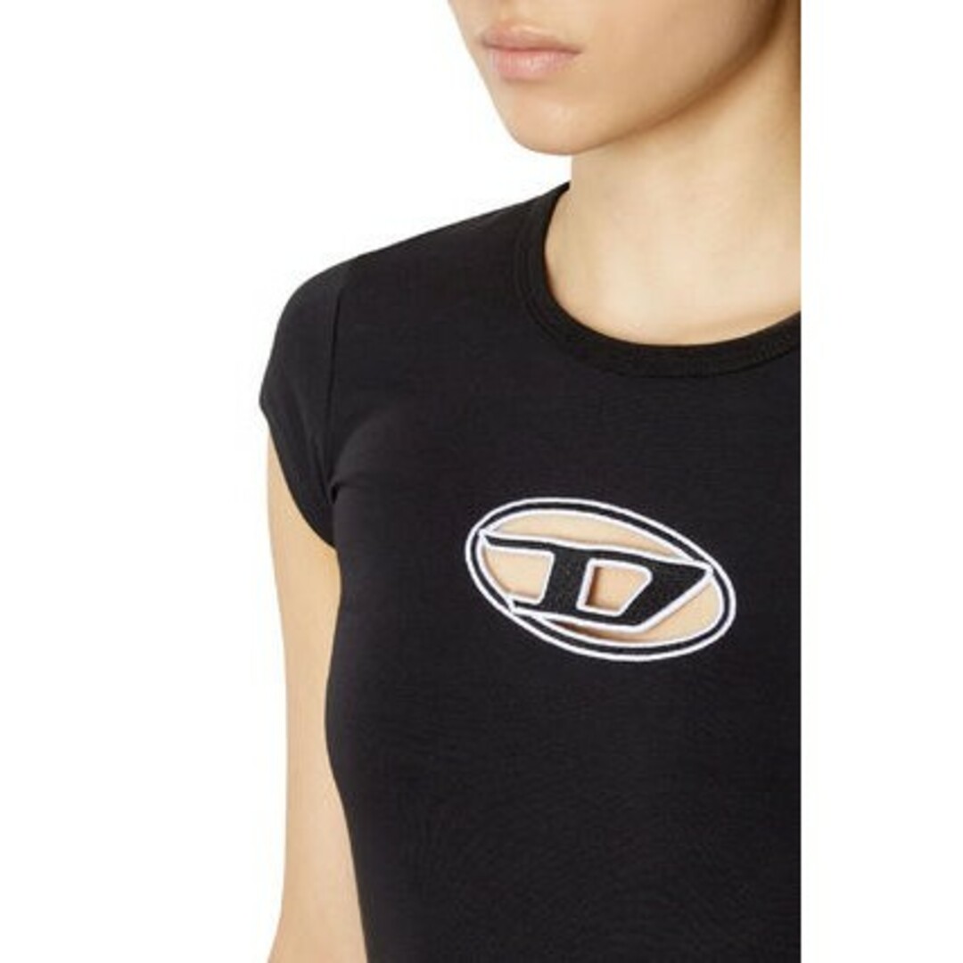 DIESEL ディーゼル 半袖Tシャツトップス Dロゴ ブラック サイズ S