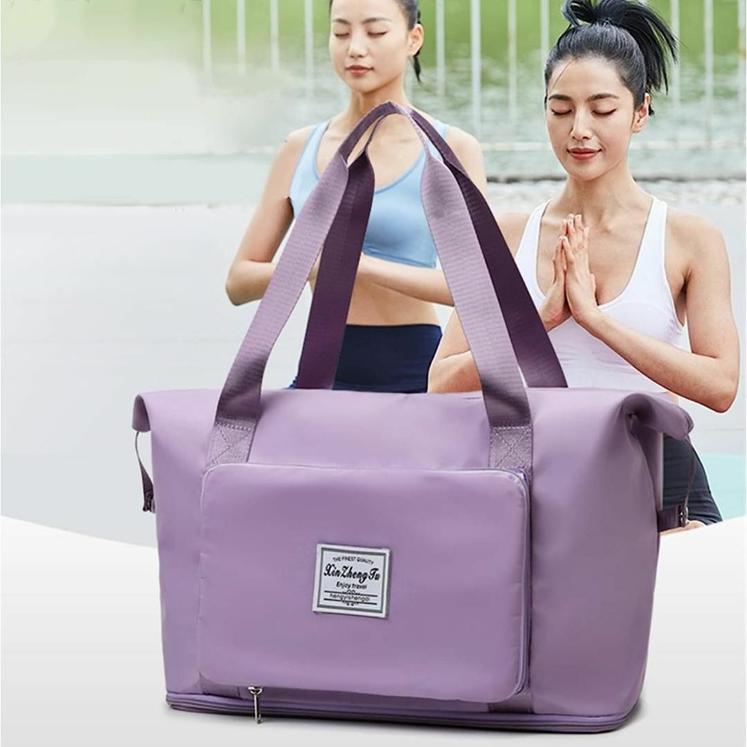 新品　旅行バッグ ジムバッグ 軽量 手提げ 折りたたみ マザーズバッグ レディースのバッグ(スーツケース/キャリーバッグ)の商品写真
