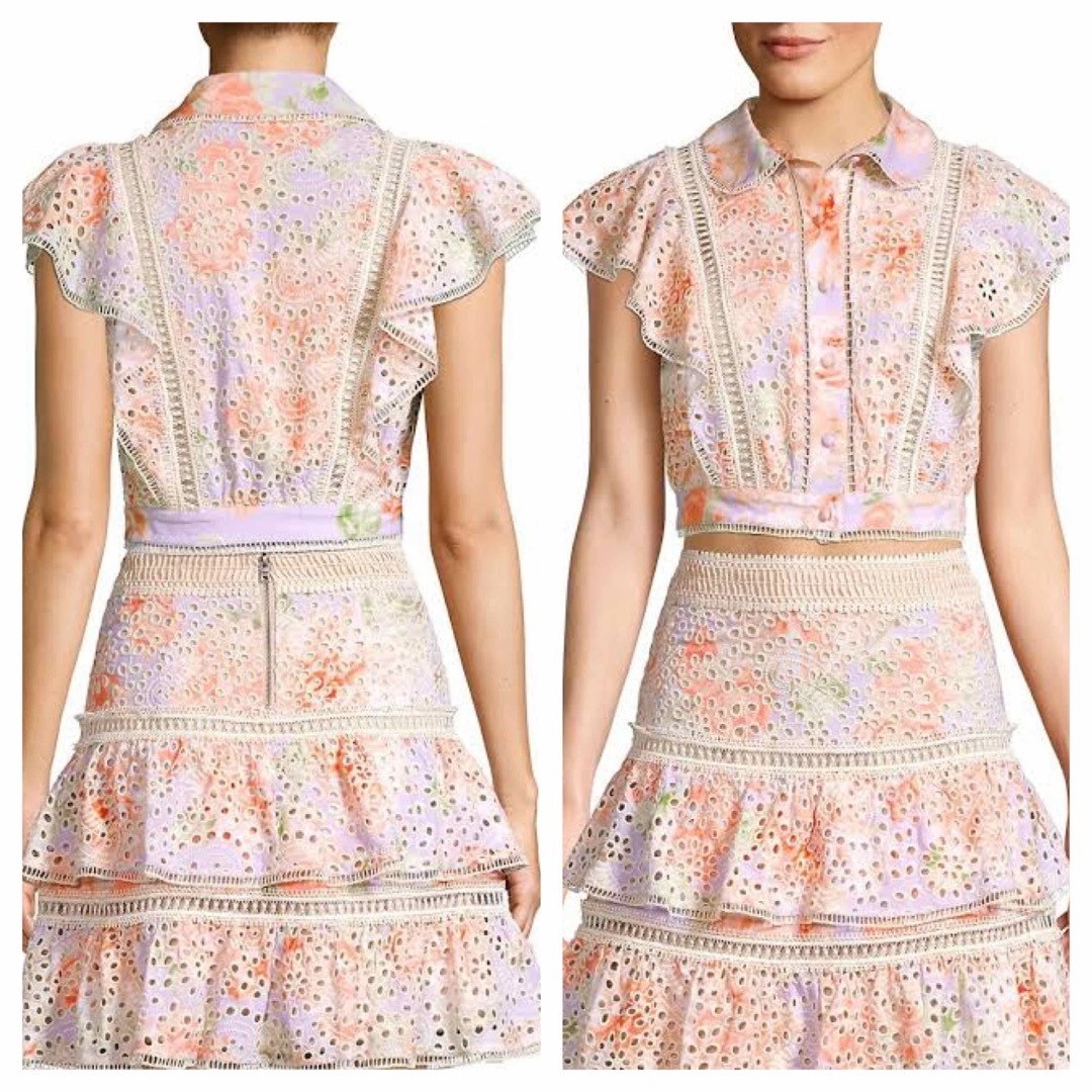 Alice+Olivia - 新品 alice+olivia アイレット刺繍レース ブラウス ...