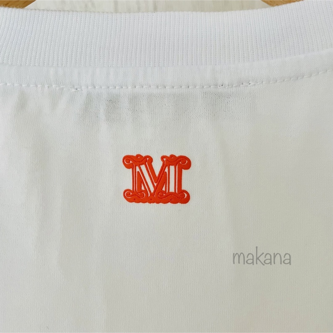 メンズ【新品未使用】MAX MARA ロゴTシャツ ピーチ L