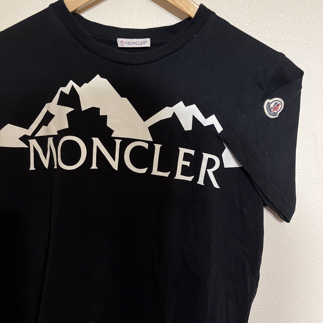 モンクレール ロゴTシャツ ブラック 14Y