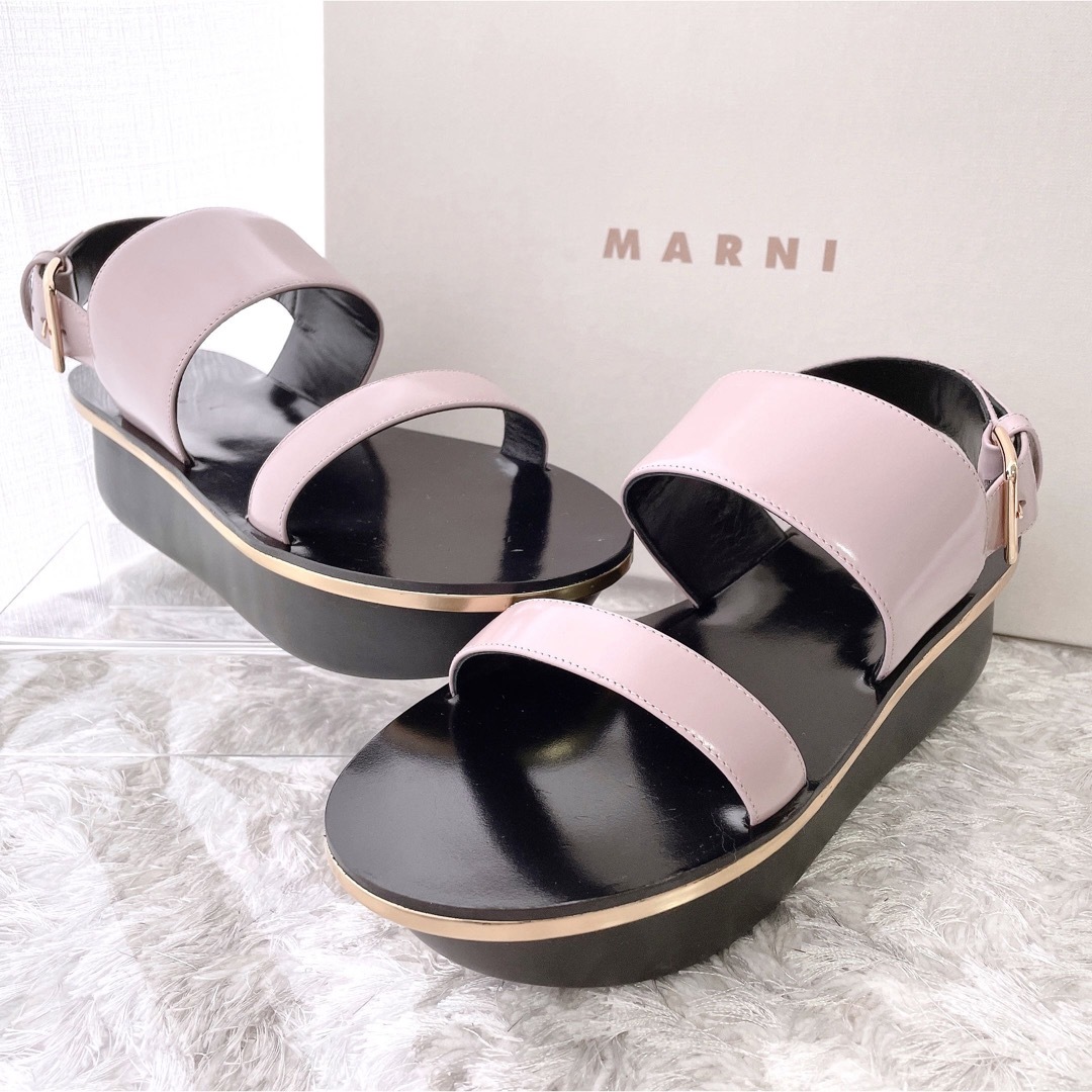 Marni(マルニ)のMARNI マルニ プラットホーム サンダル 厚底 バックストラップ　未使用 レディースの靴/シューズ(サンダル)の商品写真