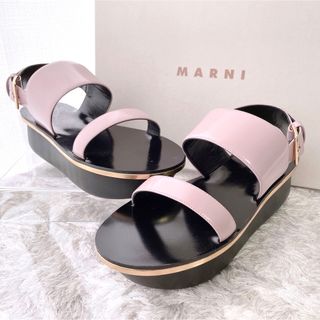 マルニ(Marni)のMARNI マルニ プラットホーム サンダル 厚底 バックストラップ　未使用(サンダル)