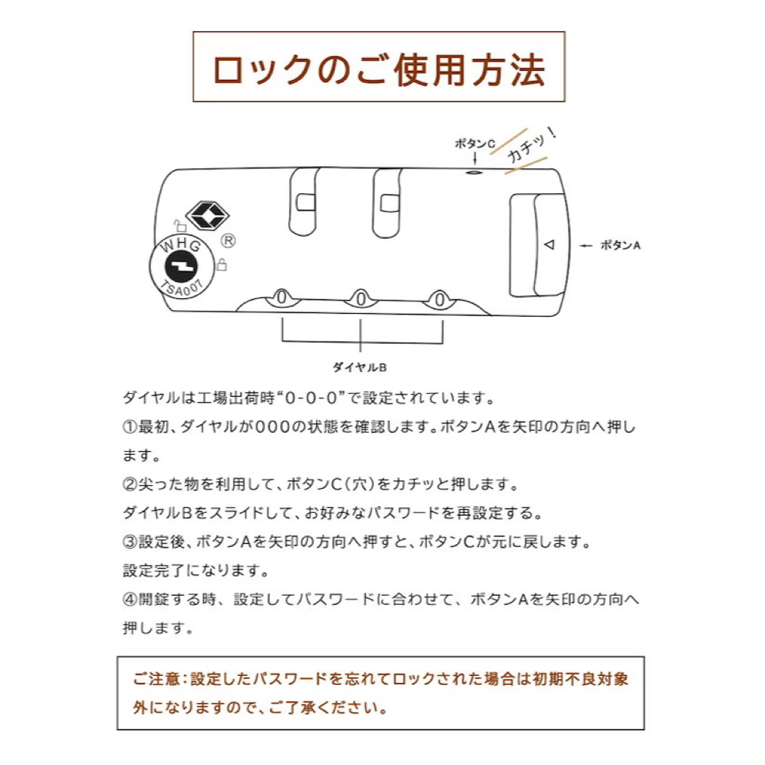 キャリーケース Sサイズ 2