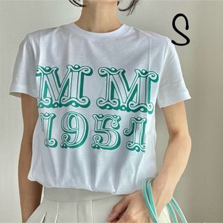 マックスマーラ(Max Mara)の【新品未使用】MAX MARA ロゴTシャツ ターコイズ(Tシャツ(半袖/袖なし))