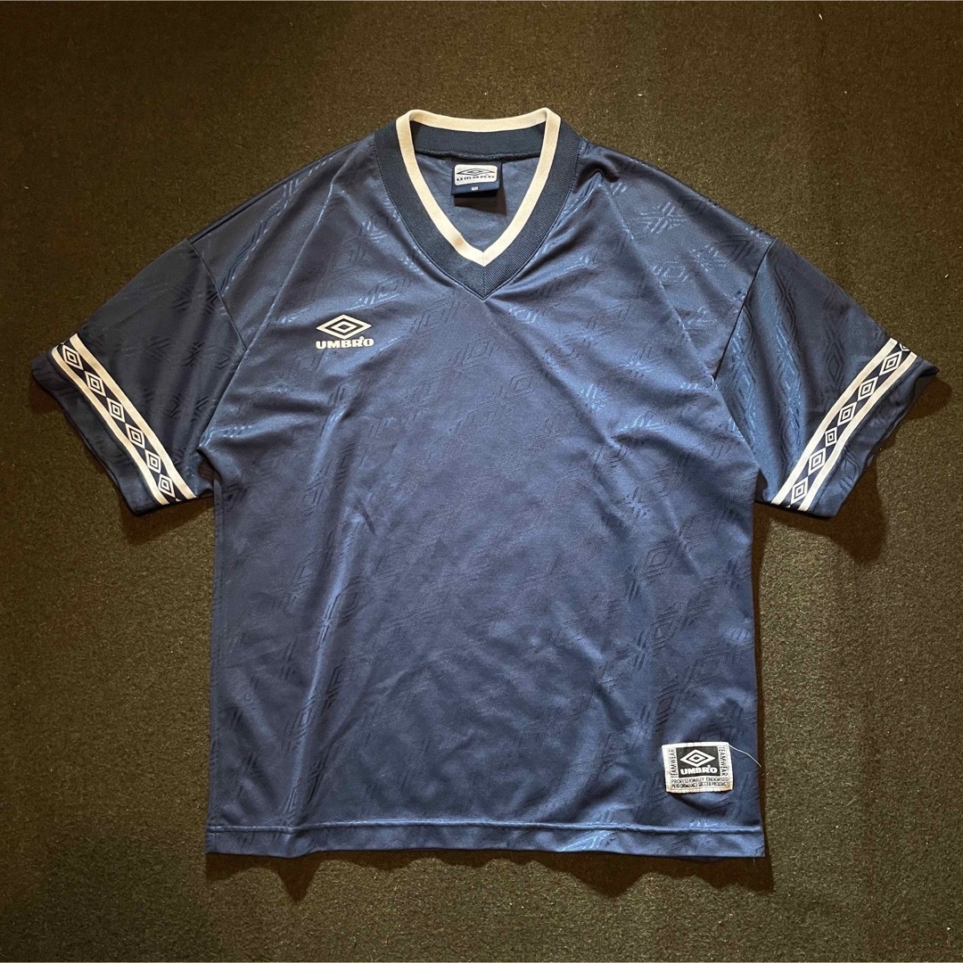 90s Vintage UMBRO  ゲームシャツ　前V 半袖Tシャツ　L-XL