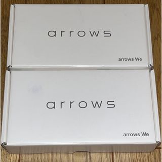 フジツウ(富士通)のarrows We FCG01 ホワイトとブラック(スマートフォン本体)