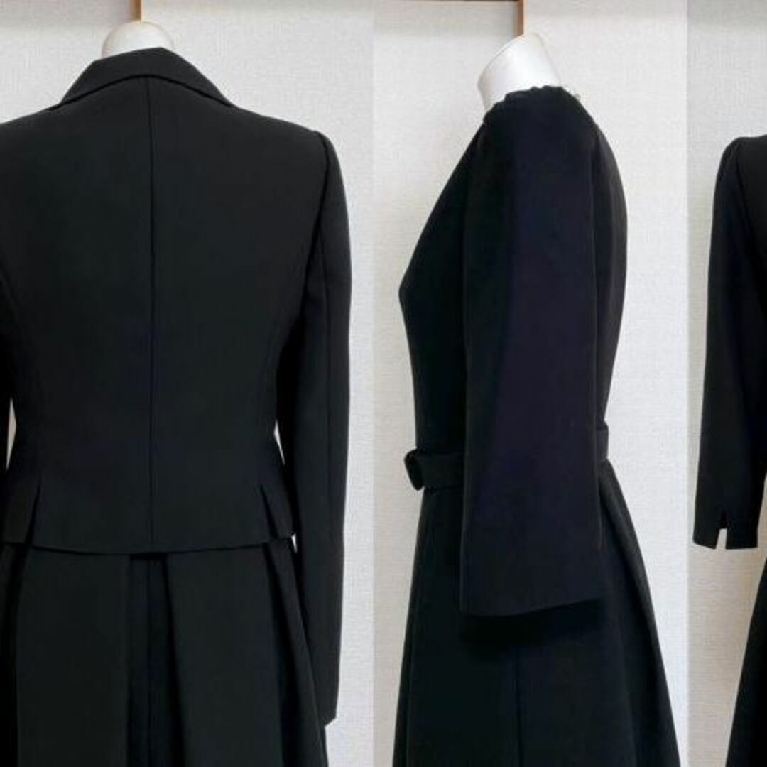 ◇当日発送可能【美品】ユキトリイ 高級喪服礼服 ワンピーススーツ 9号