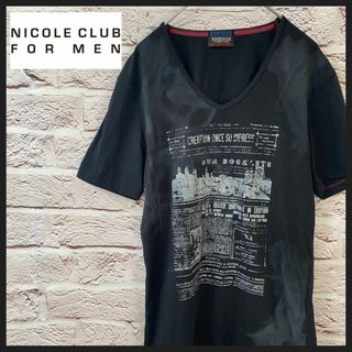 ニコルクラブフォーメン(NICOLE CLUB FOR MEN)のNICOLECLUB Tシャツ　Vネック メンズ　レディース　[ 48 ](Tシャツ/カットソー(半袖/袖なし))