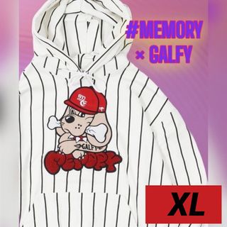 ガルフィー(GALFY)のMEMORY × GALFY コラボパーカー　白　XL(パーカー)