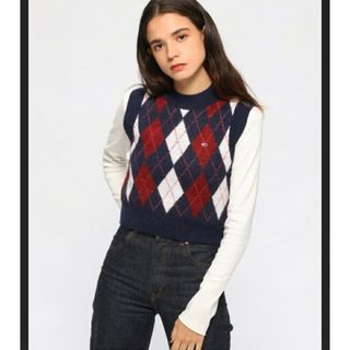 トミージーンズ(TOMMY JEANS)のTOMMY JEANSのアーガイルベスト(ベスト/ジレ)