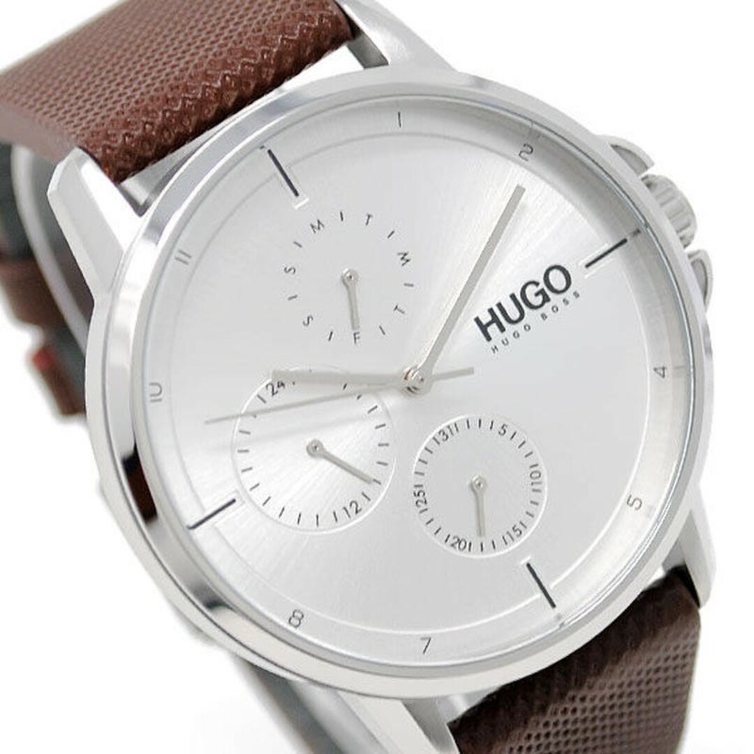 HUGO BOSS(ヒューゴボス)のヒューゴボス 1530023 FOCUS レザー 腕時計 メンズ メンズの時計(腕時計(アナログ))の商品写真