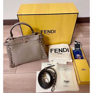 お値下げ★フェンディFENDI  ★未使用保管品 ☆セレリアバッグ　ベージュ系