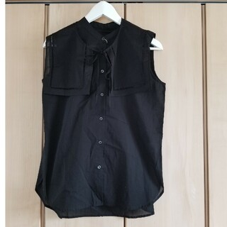 エージーバイアクアガール(AG by aquagirl)の新品　アクアガール　セーラーブラウス　ブラック　黒(シャツ/ブラウス(半袖/袖なし))