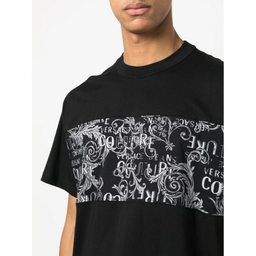 VERSACE JEANS COUTURE Tシャツ ブラック XLサイズ