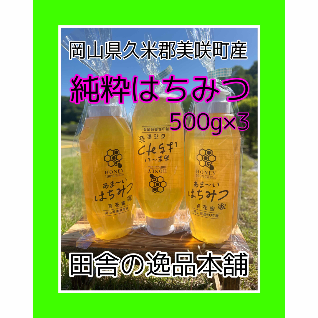 あま〜い♪おかやま産 搾りたて♪はちみつ500g×2 令和5年5月20日採蜜