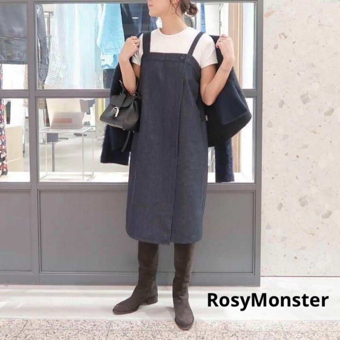 【新品】rosymonster  デニムジャンパースカート