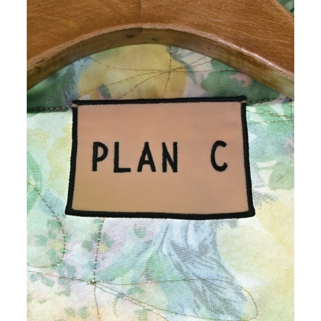 Plan C - PLAN C プランシー コート（その他） 36(S位) 黄x緑x青(花柄