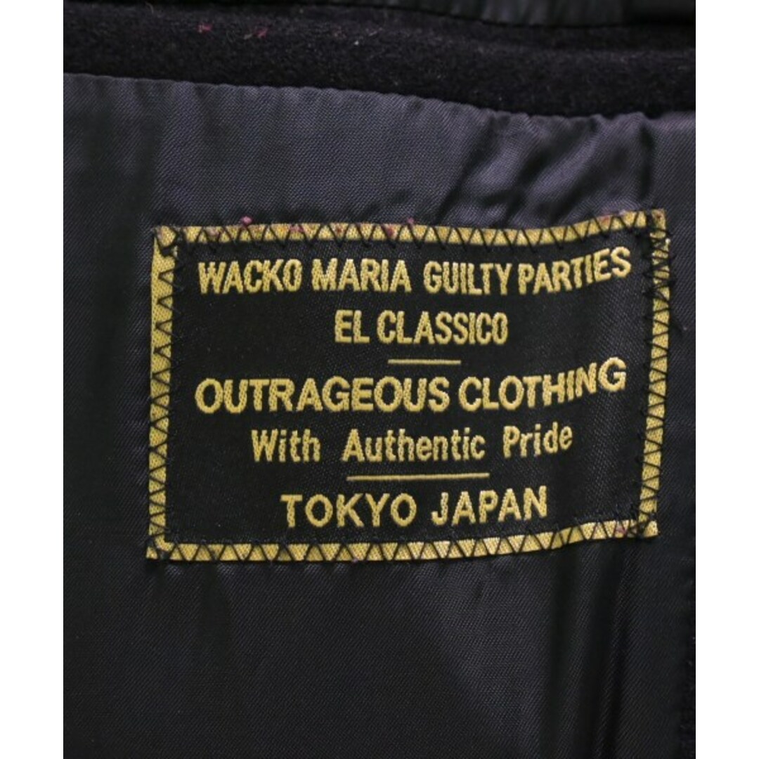 WACKO MARIA(ワコマリア)のWACKO MARIA ワコマリア ピーコート S 黒 【古着】【中古】 メンズのジャケット/アウター(ピーコート)の商品写真