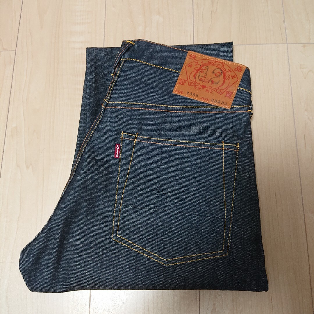 未使用☆EVISU 2000 NO.2 リジット 赤耳 W33 日本製 エヴィス