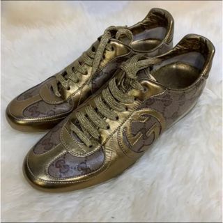 グッチ(Gucci)のGUCCI スニーカー ゴールド(スニーカー)