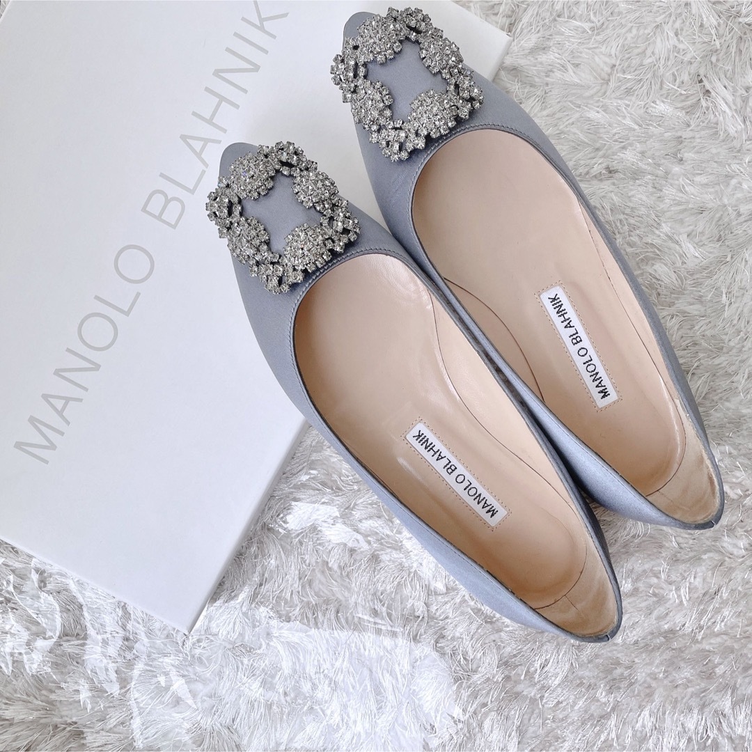 マノロブラニク MANOLO BLAHNIK　フラットシューズ　パンプス　極美品