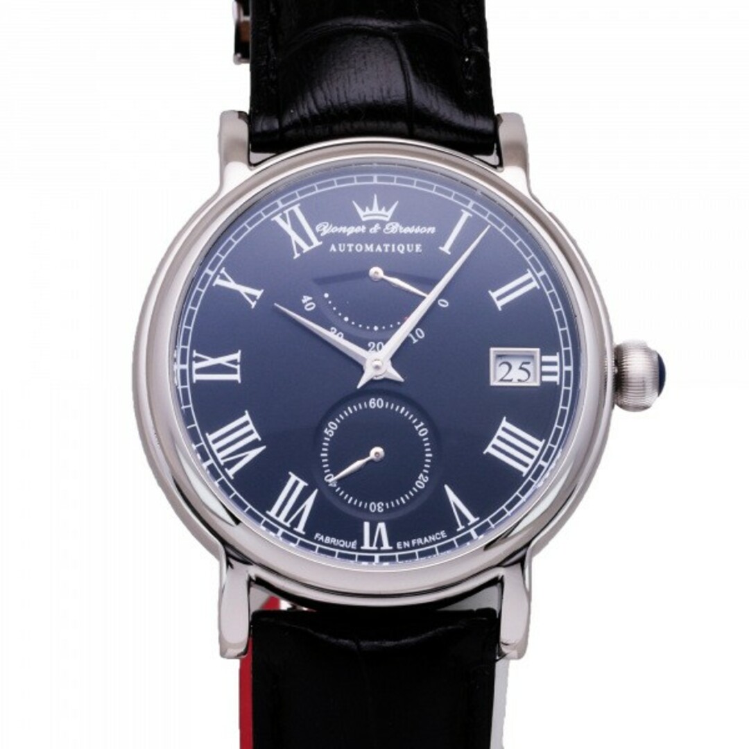 腕時計(アナログ)ヨンガー&ブレッソン Yonger&Bresson シャンボール YBH8356-01 ブラック文字盤  腕時計 メンズ