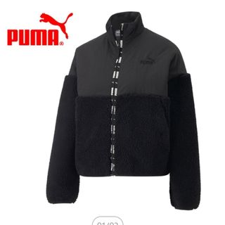 プーマ(PUMA)の美品！[プーマ] 撥水 ボア ブルゾン シェルパ ジャケット レディース M(ブルゾン)