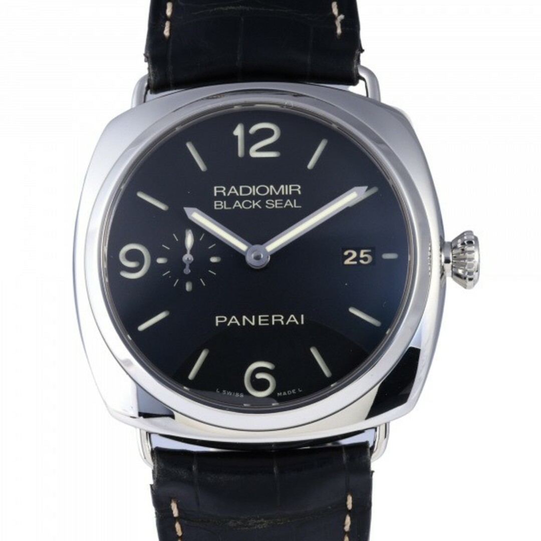 メンズパネライ PANERAI ラジオミール ブラックシール 3デイズオートマチック PAM00388 ブラック文字盤  腕時計 メンズ