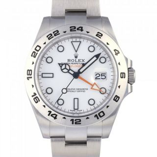 ロレックス ROLEX エクスプローラー II 216570 ホワイト文字盤 中古 腕時計 メンズ(腕時計(アナログ))
