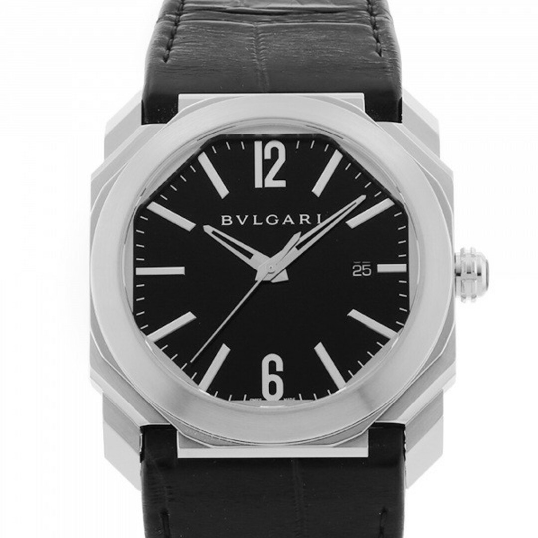 腕時計(アナログ)ブルガリ BVLGARI オクト BGO41S ブラック文字盤  腕時計 メンズ